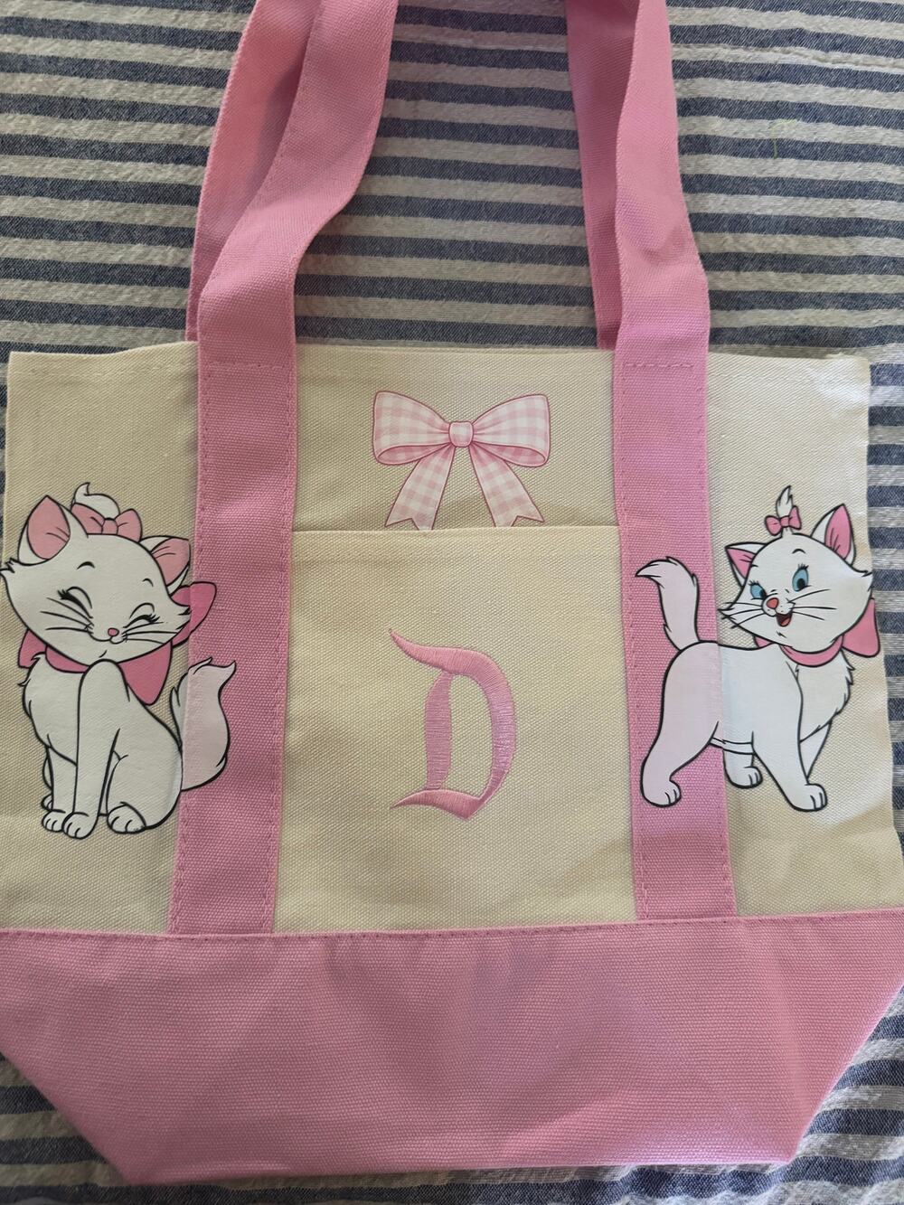 Disney Marie from Aristocats Double Sided Custom Made Mini Tote Bag